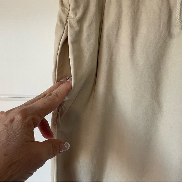 Free People‎ Khaki New Light Parachute Pants Size XS Casual Drawstring - Picture 9 of 13